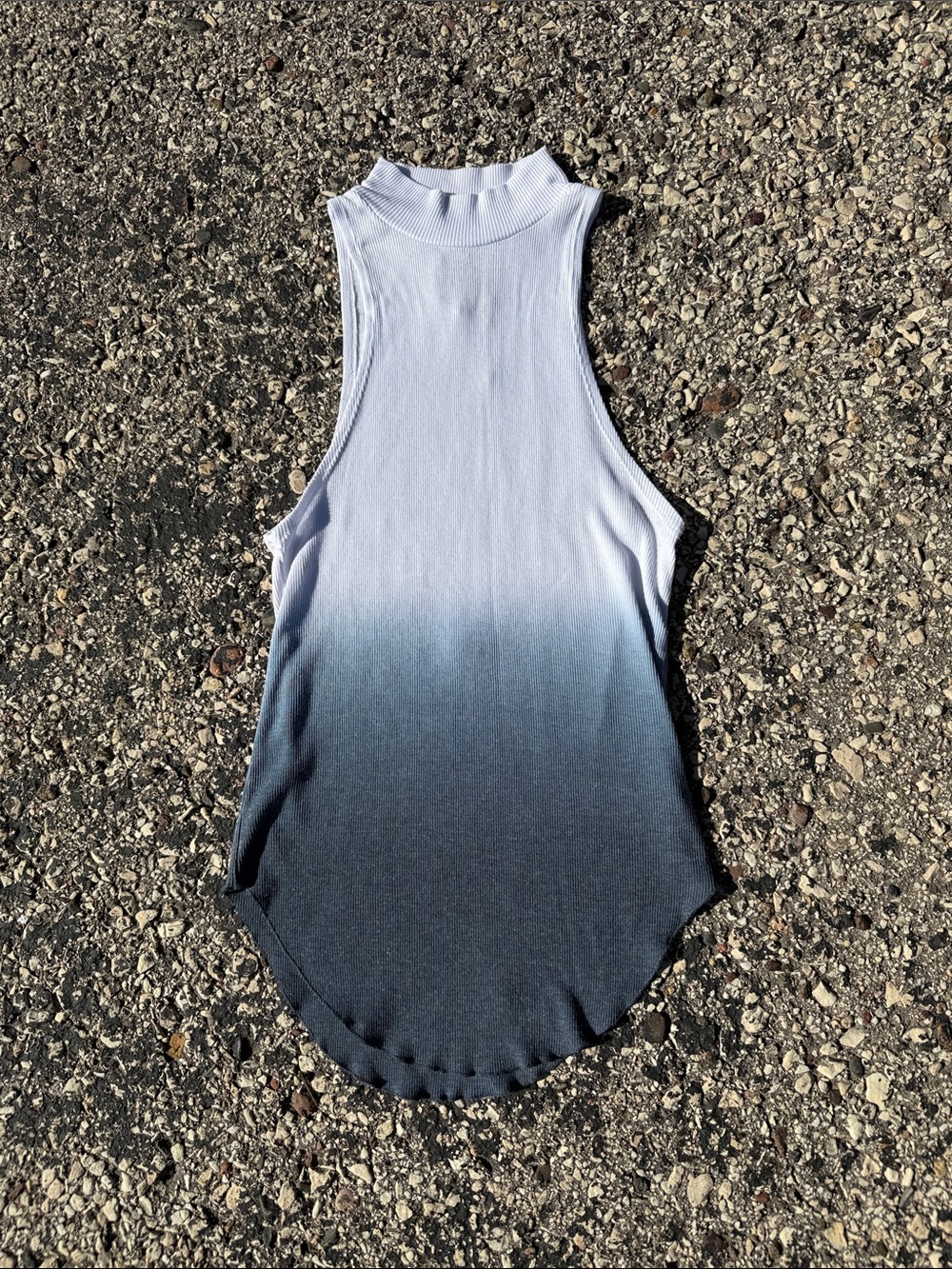 Chaser blue and white high neck tank